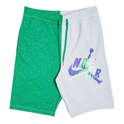 Air Jordan Men's Jumpman Classics Shorts Green 'white' In Multi