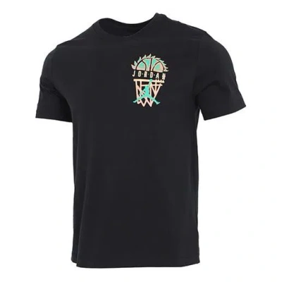 Air Jordan Mens Dna Casual Sports Knit Crew-neck Short Sleeve Black