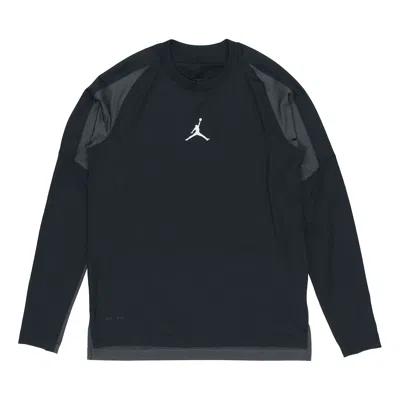 Air Jordan Mens Dri-fit Long Sleeve Sports Black