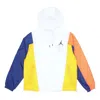 Air Jordan Mens Jumpman Multicolor Tat Sports Jacket White