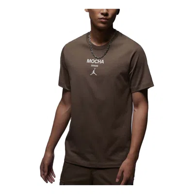 Air Jordan Mocha Logo T-shirt 'brown'