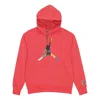 Air Jordan Multi-color Large Logo Printing Red In Pink