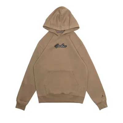 Pre-owned Air Jordan Mvp Pullover Fleece Hoodie 'desert Camo/sail' | Tan | Men's Size Xl