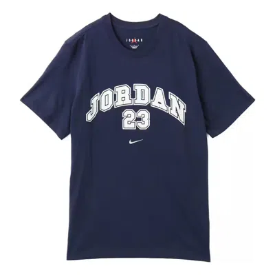 Air Jordan Mvp T-shirt Asia Sizing 'navy White' In Blue