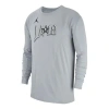 Air Jordan Nba All Star Los Angeles 2018 Long Sleeve Tee In Gray