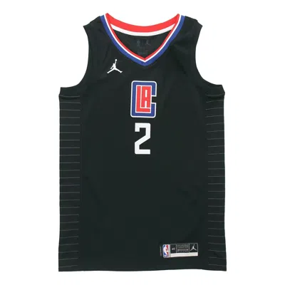 Air Jordan Nba Basketball Sports Jersey Sw Fan Edition 20-21 Season Los Angeles Clippers Leonard 2 B In Black