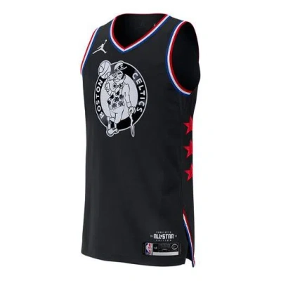 Air Jordan Nba Basketball Sports Vest Jersey 2019 All-star Boston Celtics Kyrie Irving 11 Black In Multi