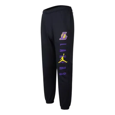 Air Jordan Nba Courtside Statement Edition Los Angeles Lakers Bundle Feet Sports Long Pants Black