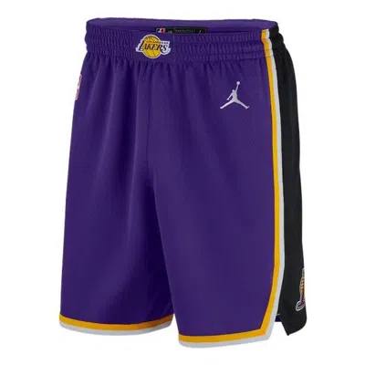 Air Jordan Nba Statement Edition Basketball Shorts 'los Angeles Lakers' In Blue
