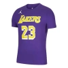 Air Jordan Nba Statement Edition Los Angeles Lakers Lebron James No. 23 Basketball Sports Short Slee In Multi