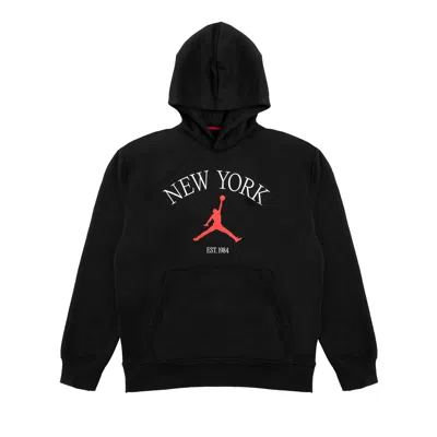 Pre-owned Air Jordan New York City Pullover Hoodie 'black' | Men's Size Xxl