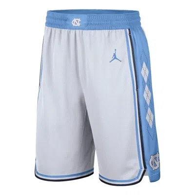 Air Jordan North Carolina Tar Heels Replica Team Basketball Shorts 'white Blue'