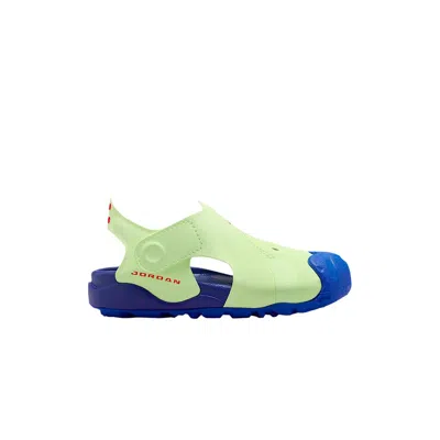 Pre-owned Air Jordan Otdr Sandal Td 'barely Volt' | Blue | Infant Size 4