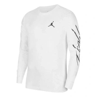 Air Jordan Outdoor Casual Sports Long Sleeves White In Yellow