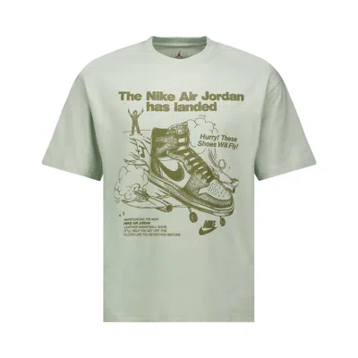 Pre-owned Air Jordan Oversized Graphic T-shirt 'seafoam' | Green | Women's Size M