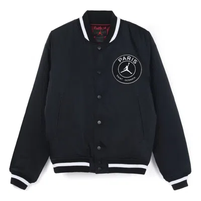 Air Jordan Paris Saint-germain Athleisure Casual Sports Jacket Black