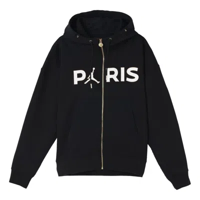 Air Jordan Paris Saint-germain Cardigan Sports Knit Jacket Black