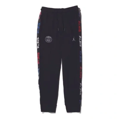 Air Jordan Paris Saint-germain Logo Sweatpants 'black'