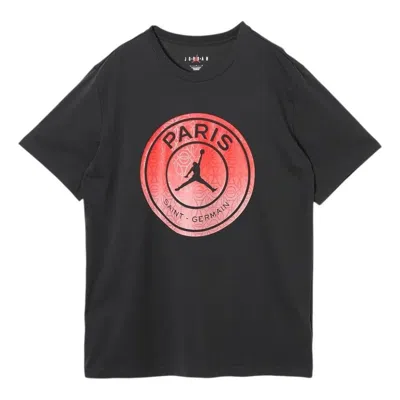 Air Jordan Paris Saint-germain T-shirt 'off Noir' In Black