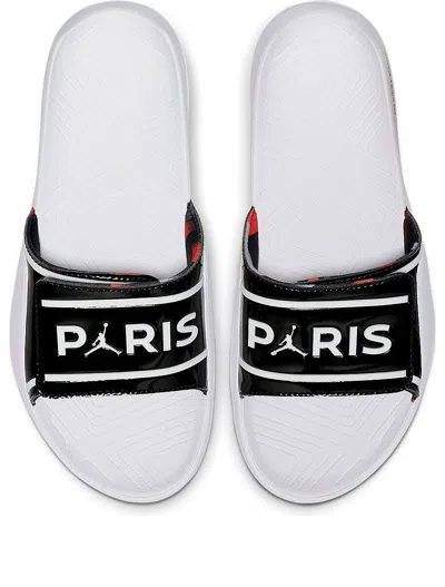 Air Jordan Paris Saint-germain X  Hydro Slide 7 V2 'white Black' In Multi