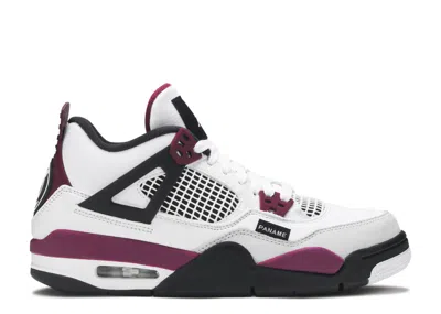 Air Jordan Paris Saint-germain X  4 Retro Gs 'bordeaux' In White