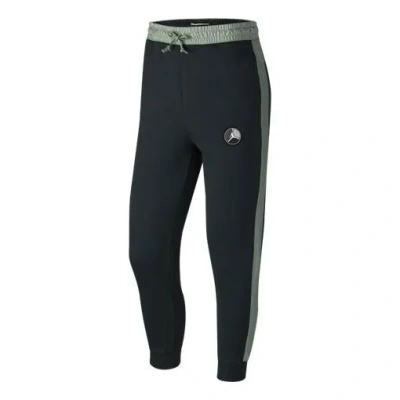Air Jordan Pattern Sports Pants Men's Seagrass Green In Blue