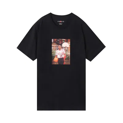 Pre-owned Air Jordan Photo T-shirt 'black/white' | Men's Size L