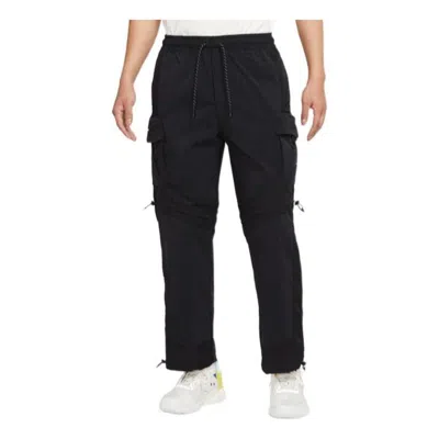 Air Jordan Pocket Detail Straight Casual Pants/trousers Men's Black