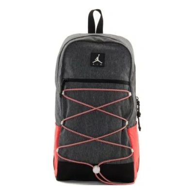Air Jordan Polyester Backpack 'greyred' In Multi