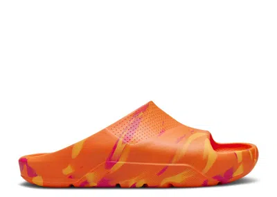 Air Jordan Kids'  Post Slide Gs 'orange Blaze Marbled' In Red
