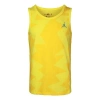 Air Jordan Printed Poolside Printing Basketball Sports Vest Yellow