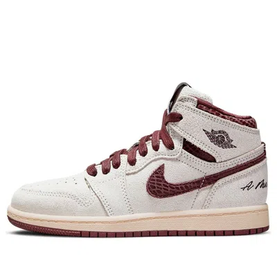 Air Jordan (ps)  1 High Og X A Ma Maniere 'airness' In White