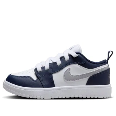 Air Jordan (ps)  1 Low Alt 'white Midnight Navy' In Blue