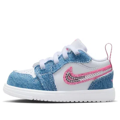 Air Jordan (ps)  1 Low Se 'denim Sequin' In Blue