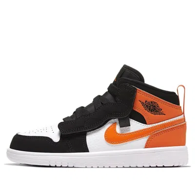 Air Jordan (ps)  1 Mid Alt 'black Orange' In White