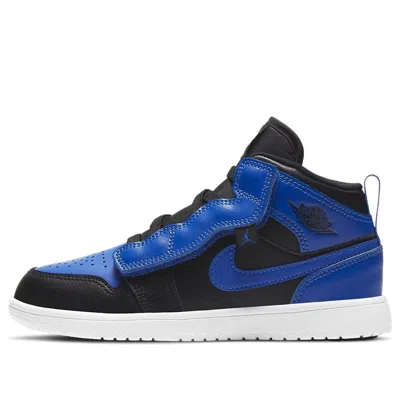 Air Jordan (ps)  1 Mid Alt 'hyper Royal' In Black