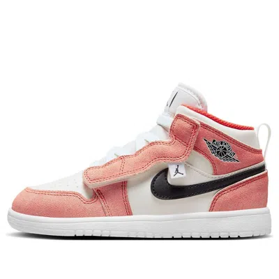 Air Jordan (ps)  1 Mid Alt Se 'team Orange Sail White'