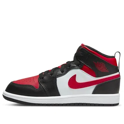 Air Jordan (ps)  1 Mid 'black Fire Red'