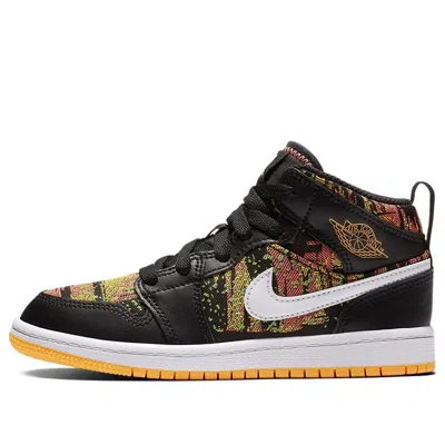 Air Jordan (ps)  1 Mid 'black Laser Orange'
