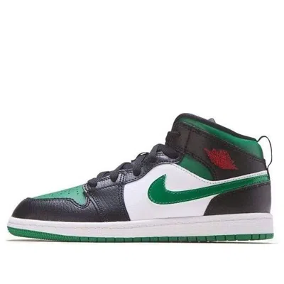 Air Jordan (ps)  1 Mid 'black Pine Green'