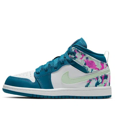 Air Jordan (ps)  1 Mid 'green Abyss Frosted Spruce'
