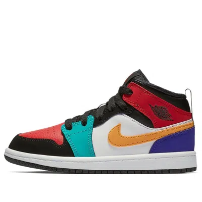 Air Jordan (ps)  1 Mid 'multi-color' In Animal Print