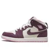 Air Jordan (ps)  1 Mid 'sand Purple' In Burgundy