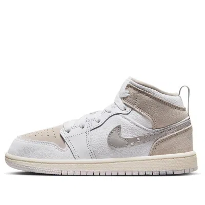 Air Jordan (ps)  1 Mid Se Craft 'inside Out - White Sail' In Neutral