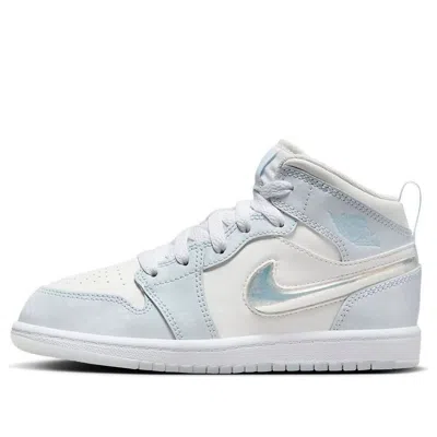 Air Jordan (ps)  1 Mid Se 'glitter Swoosh' In Multi