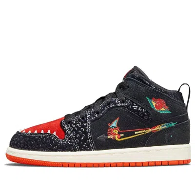 Air Jordan (ps)  1 Mid Se 'siempre Familia' In Black