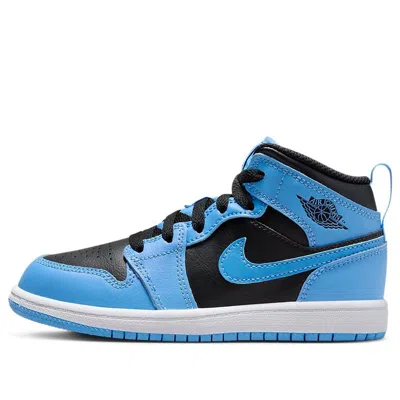 Air Jordan (ps)  1 Mid Shoes 'university Blue Black'