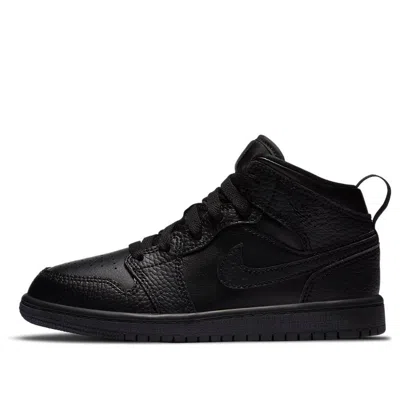 Air Jordan (ps)  1 Mid 'triple Black'