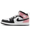 Air Jordan (gs)  1 Mid 'white Rust Pink'