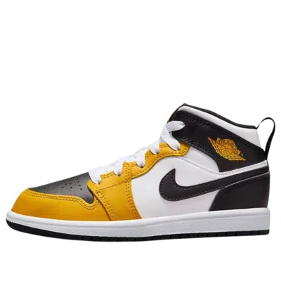 Air Jordan (ps)  1 Mid 'yellow Ochre' In Multi